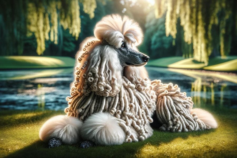 Corded Poodles: A Guide for Cording Grooming and Maintenance - Poodle ...